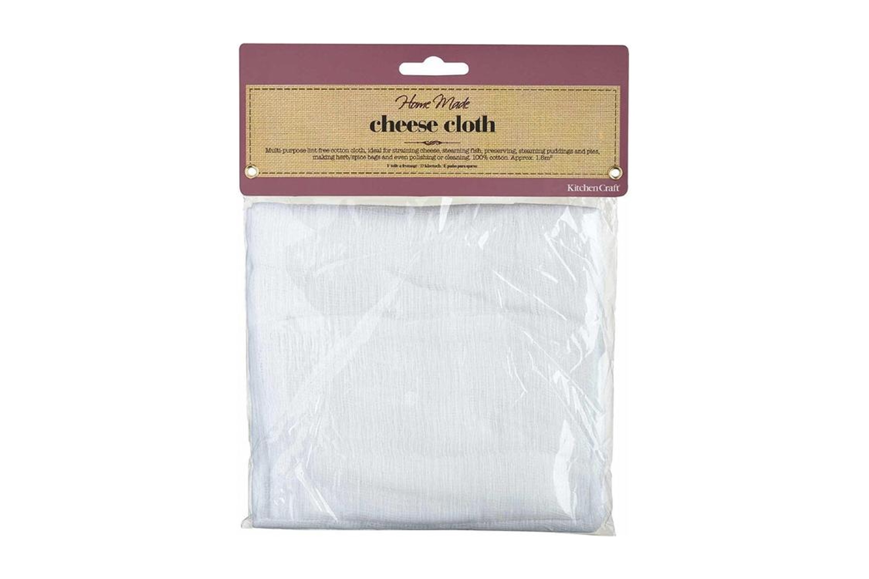 Ostelærred, cheese cloth, bomuld