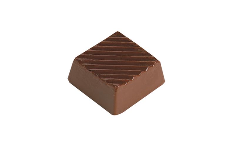 Chokoladeform, kvadratisk riflet, L 28 mm, 28 stk.