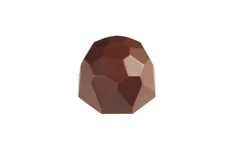 Chokoladeform, diamant facet, Ø 27 mm, 35 stk.