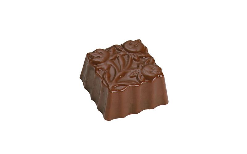 Chokoladeform, kvadrat primula, L 26 mm, 36 stk.