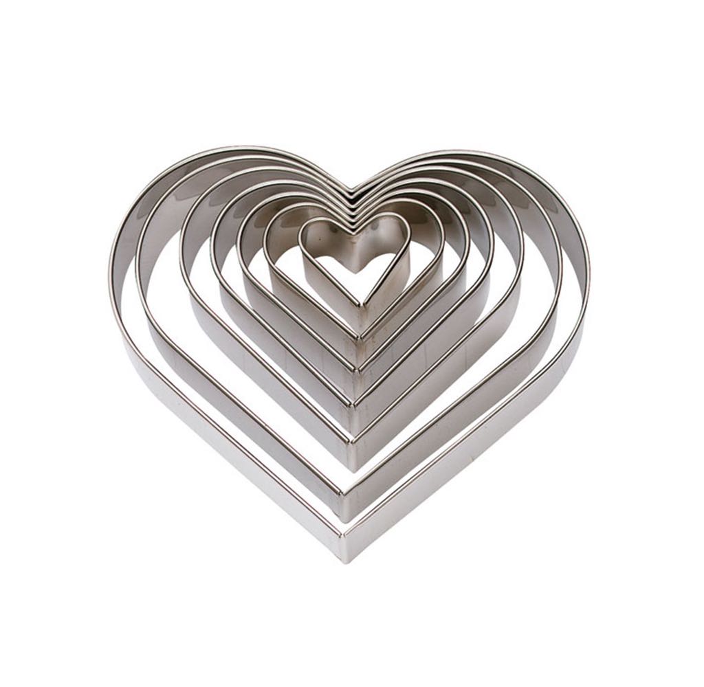 Udstikker, hjerte, L 3-14 cm, stål