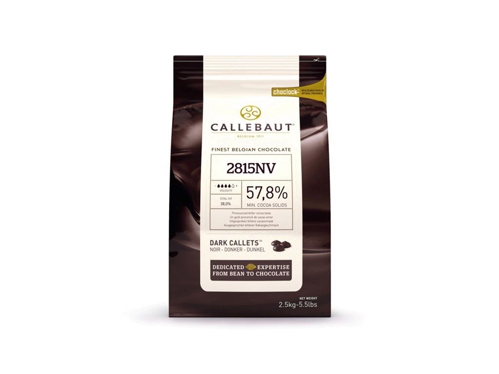 Mørk chokolade i perler, 2,5 kg, Callebaut