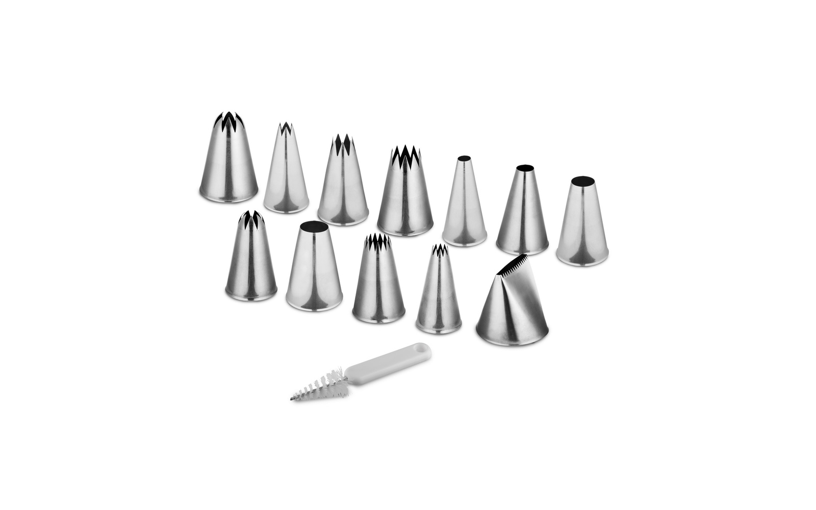 Tyllesæt Med 12 Tyller Og En Børste Fra Kunst Og Køkkentøj