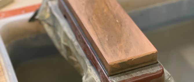Slibesten Efter Brug Hos Kunst Og Køkkentøj