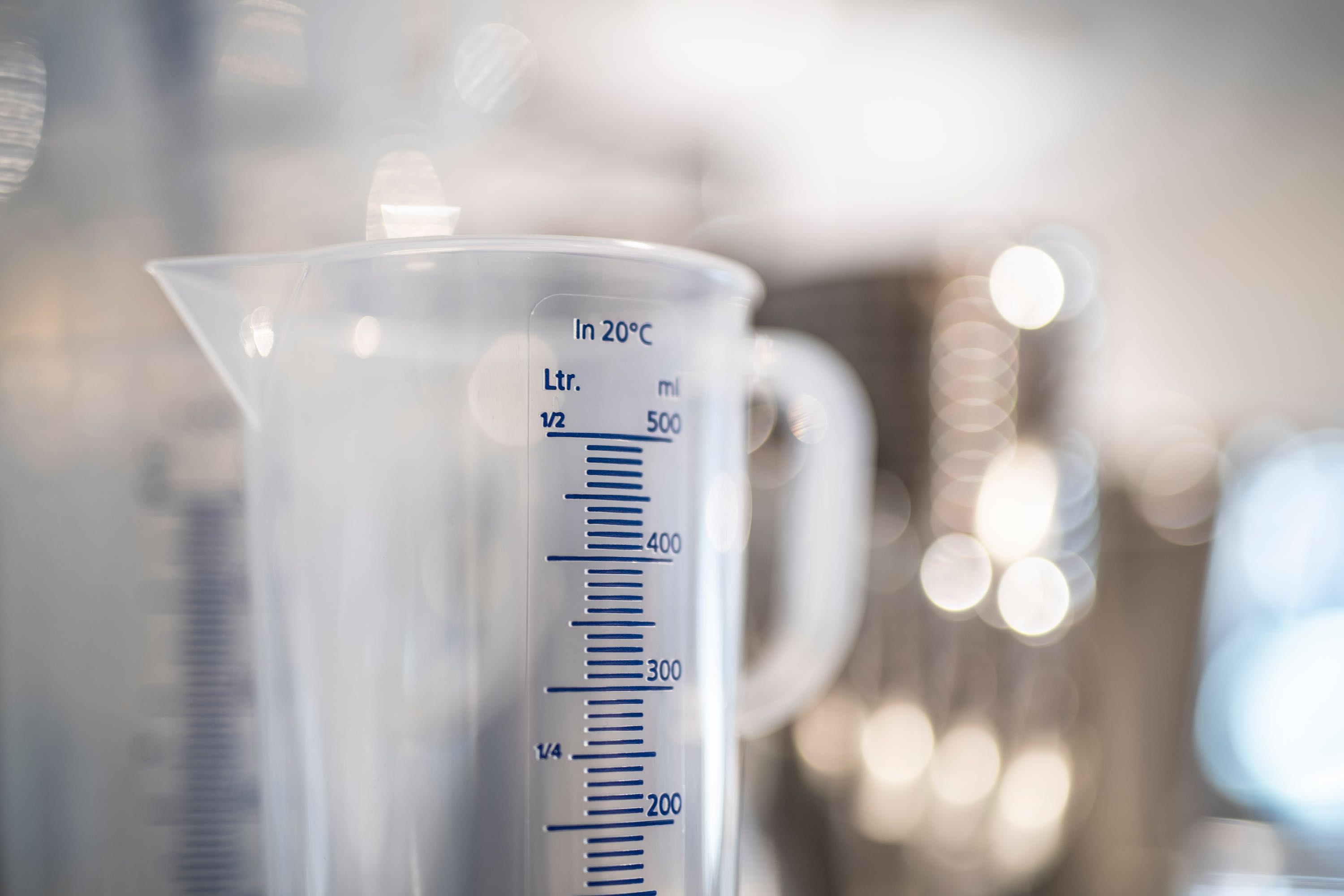 Målebæger, stabelbart, plast