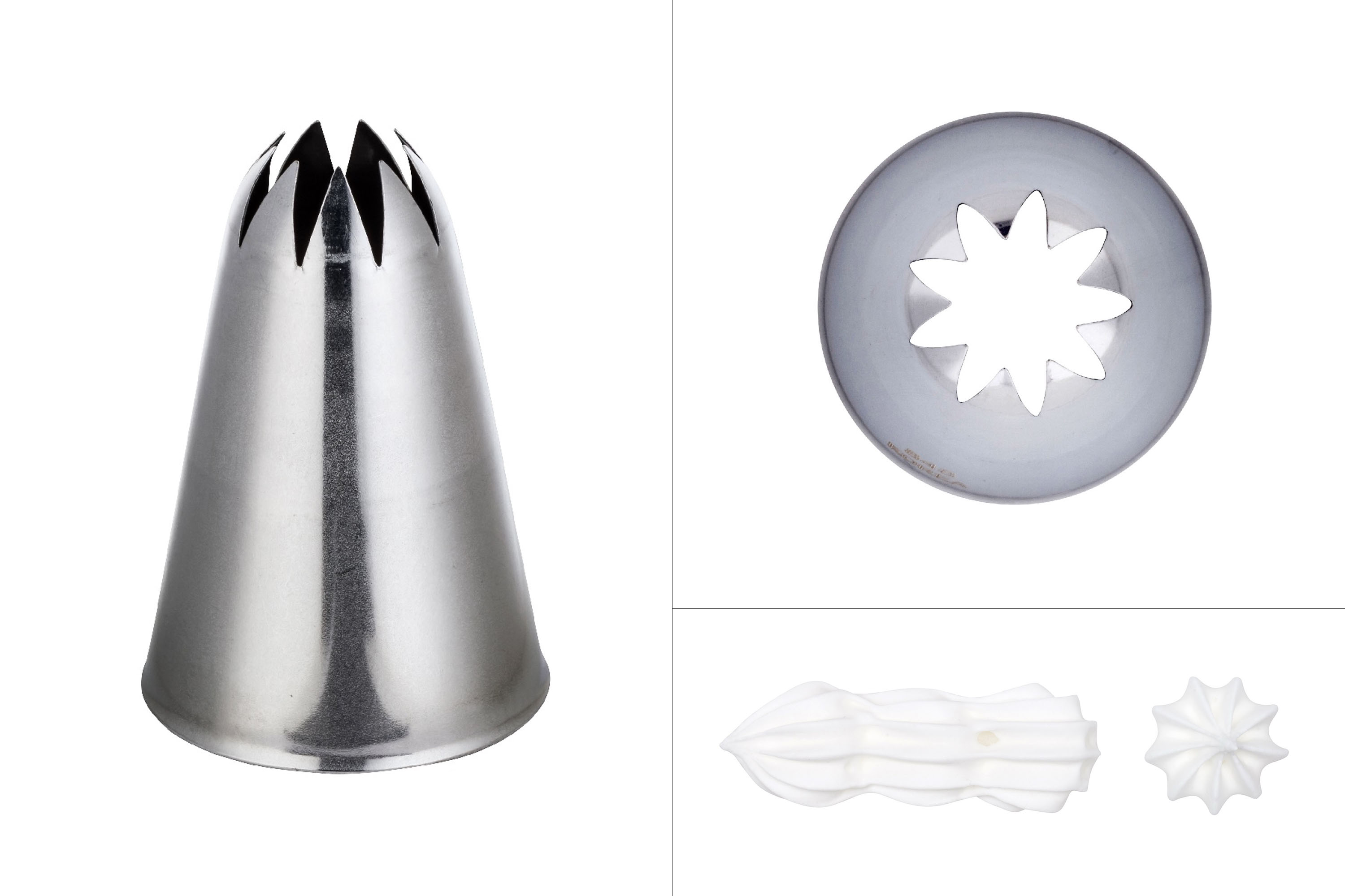 Tylle, lukket stjerne, rustfrit stål