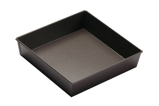 Bageform, kvadratisk, jern med belægning, H 5 cm