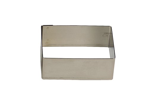 Moussering, rektangel, stål, H 3 cm