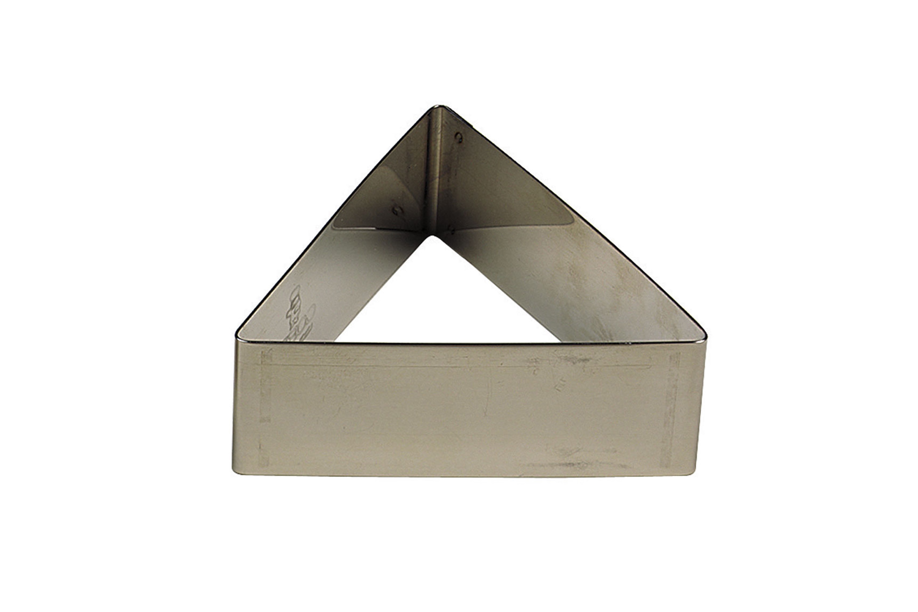 Moussering, trekant, stål, H 3 cm