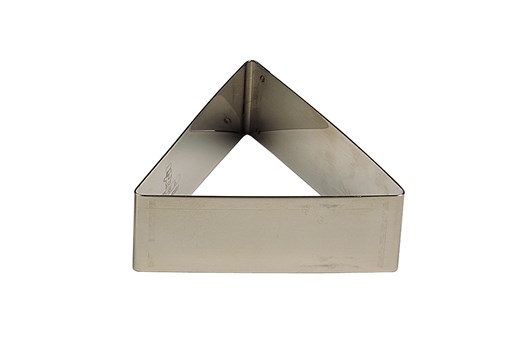 Moussering, trekant, stål, H 3 cm
