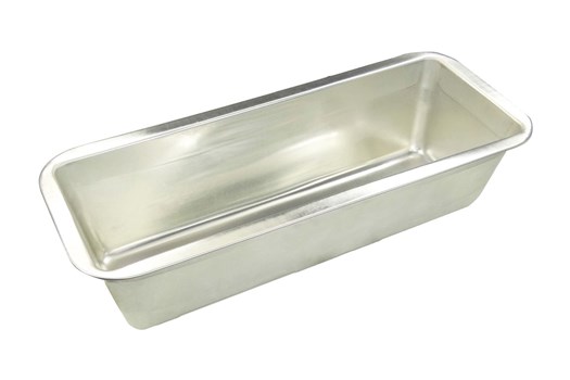 Brød- og bageform, rektangulær, tinblik