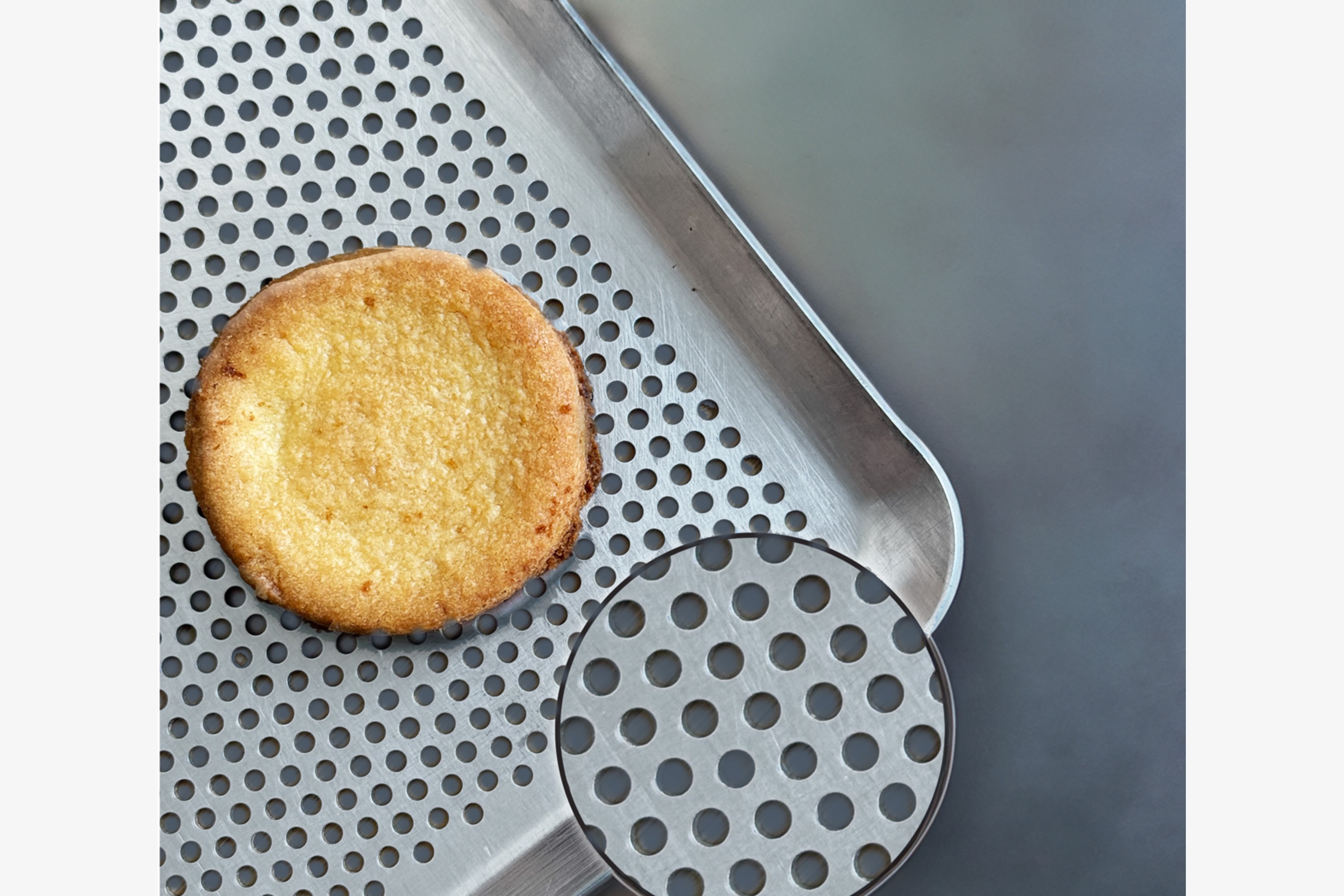 Bageplade, perforeret aluminium