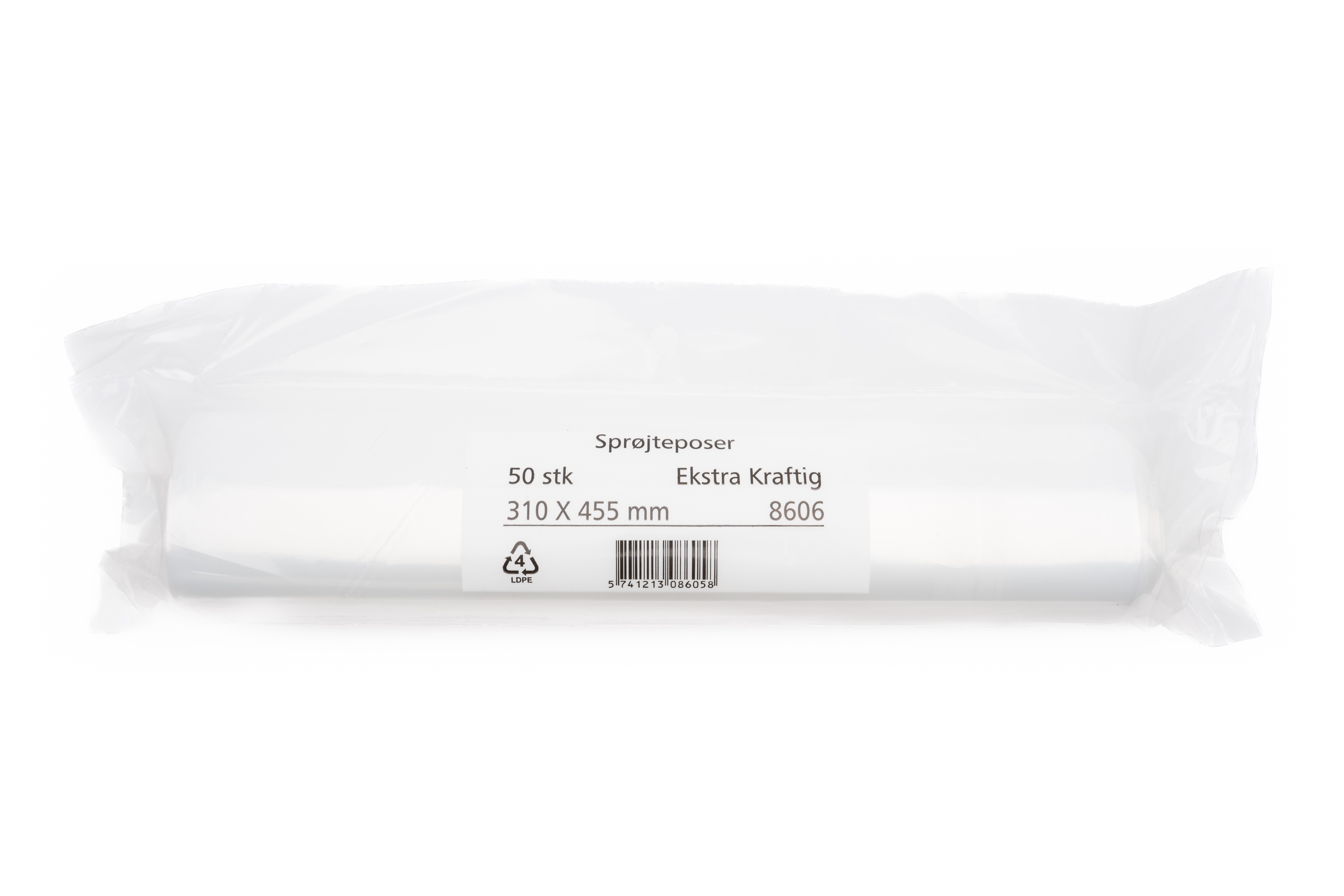 Sprøjteposer, plast, 50 stk.