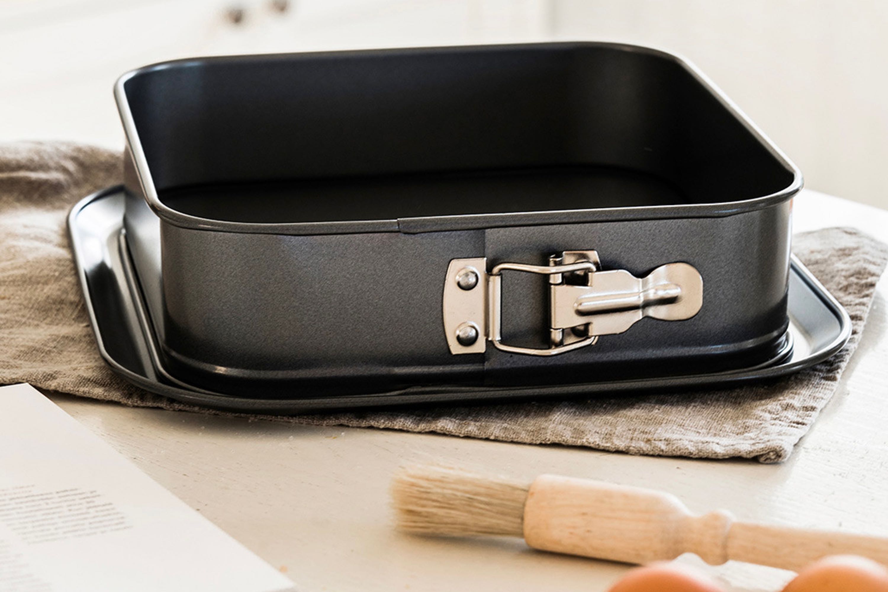 Springform, kvadratisk, jern, PFAS-fri belægning