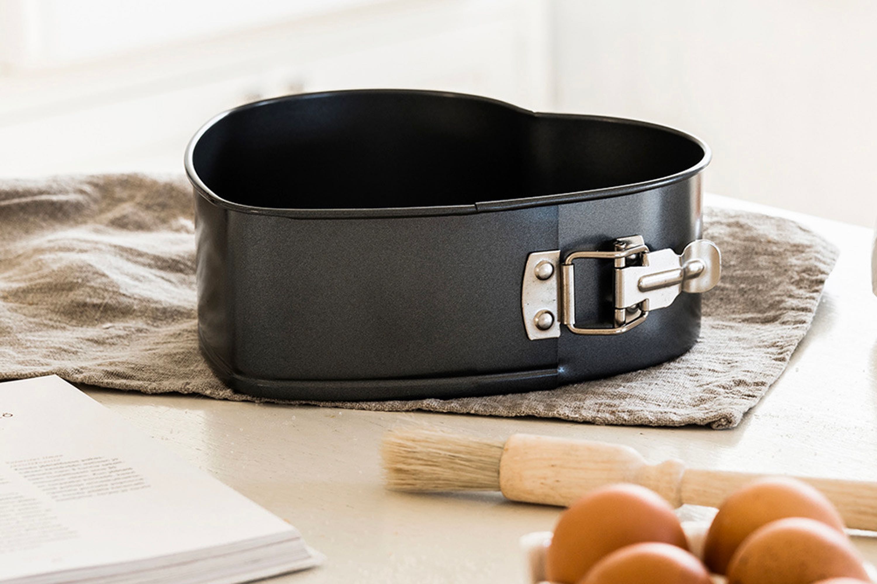 Springform, hjerte, jern, PFAS-fri belægning 