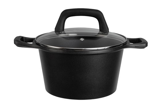 Gryde med låg, aluminium, keramisk belægning, PFAS-fri