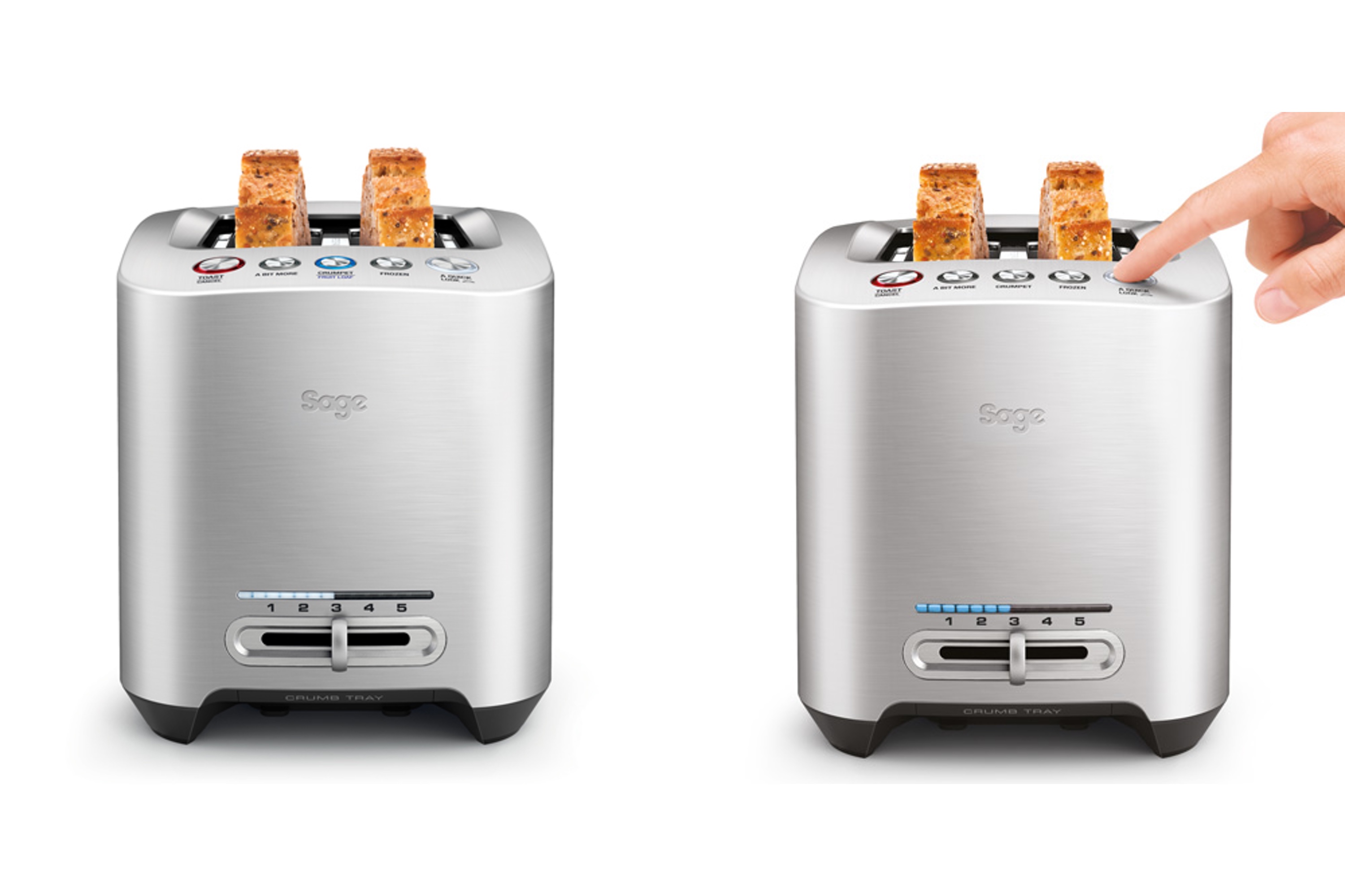 Brødrister til 2 skiver, The Smart Toast