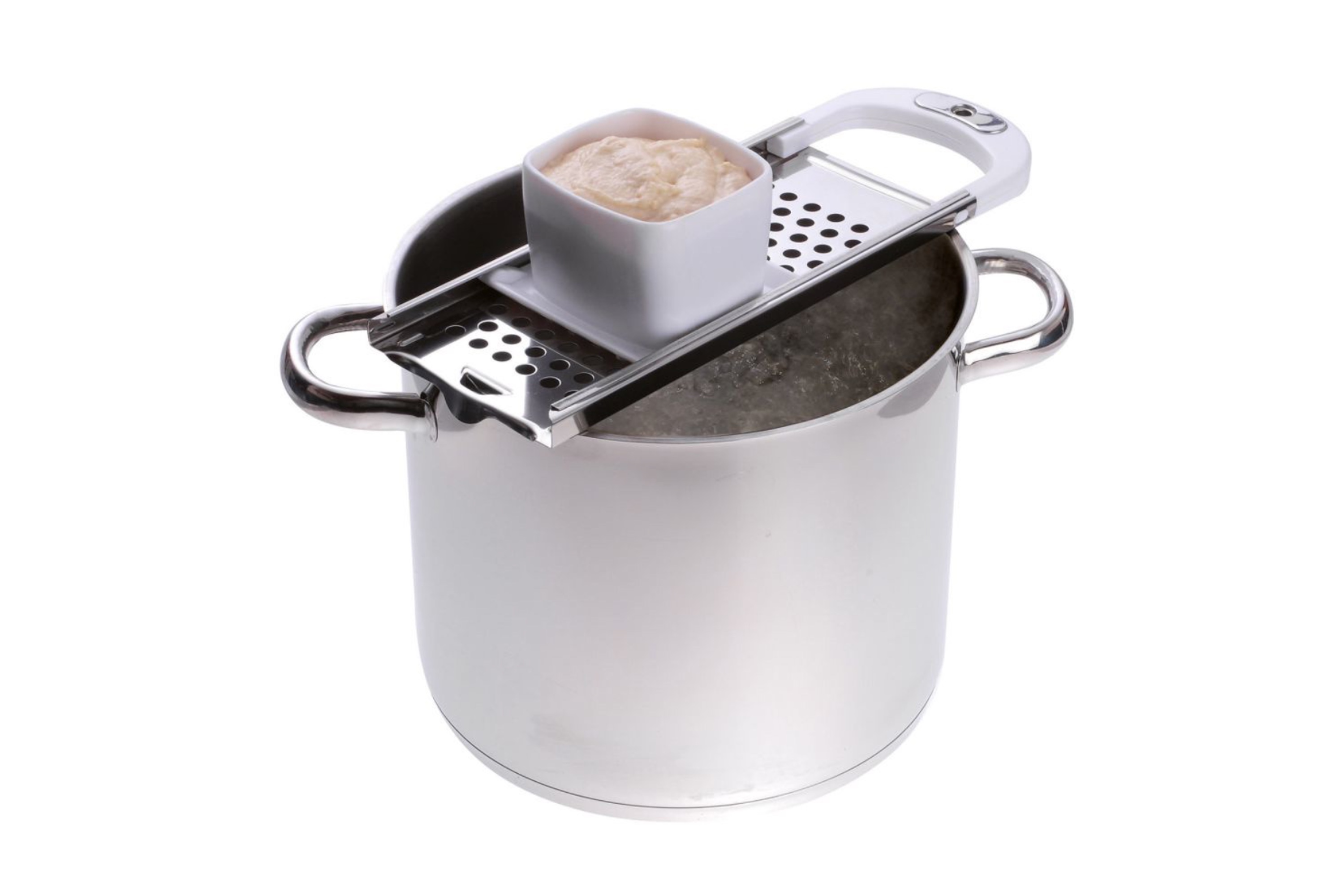 Spätzlejern, Knöpfle, rustfrit stål og plast