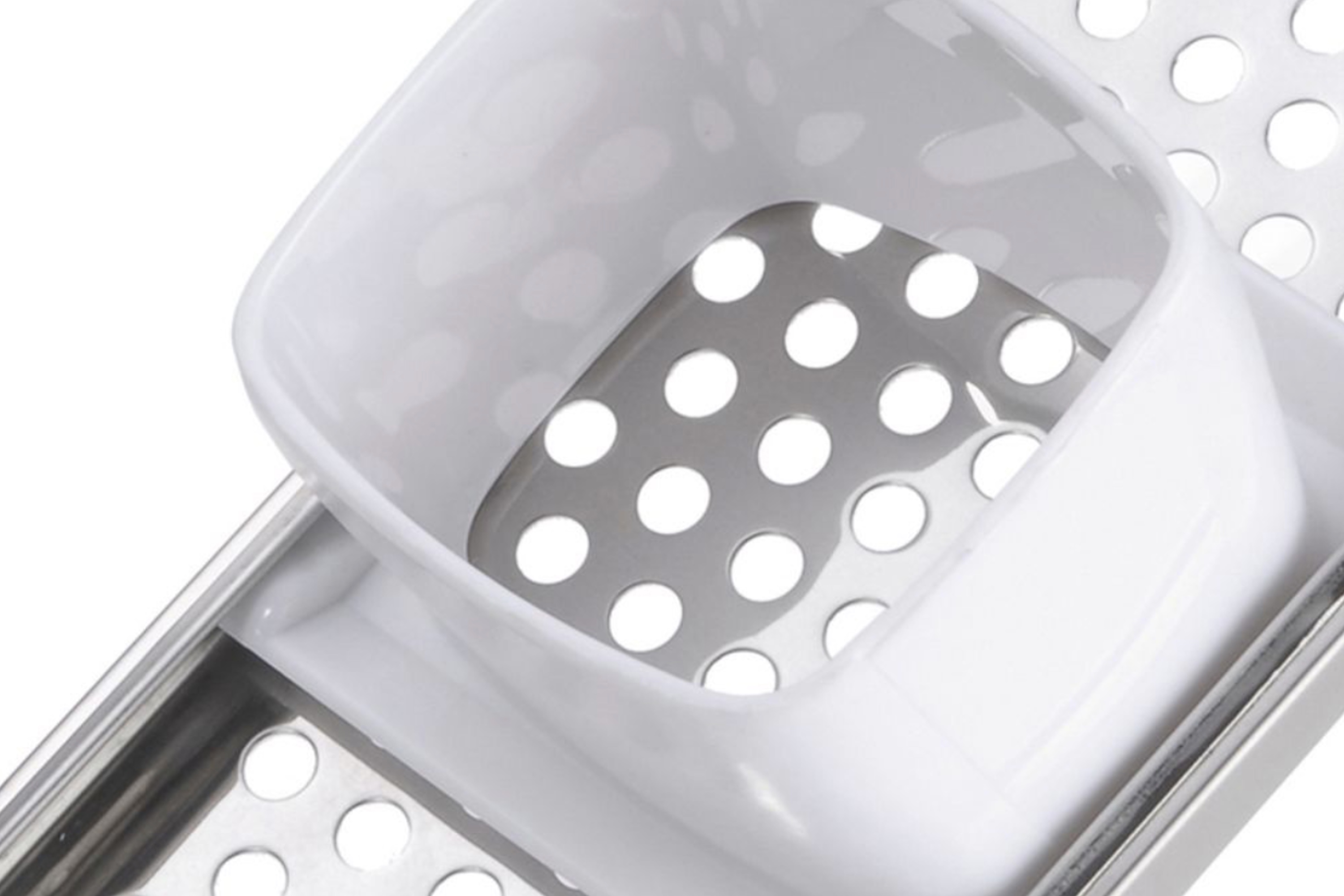 Spätzlejern, Knöpfle, rustfrit stål og plast