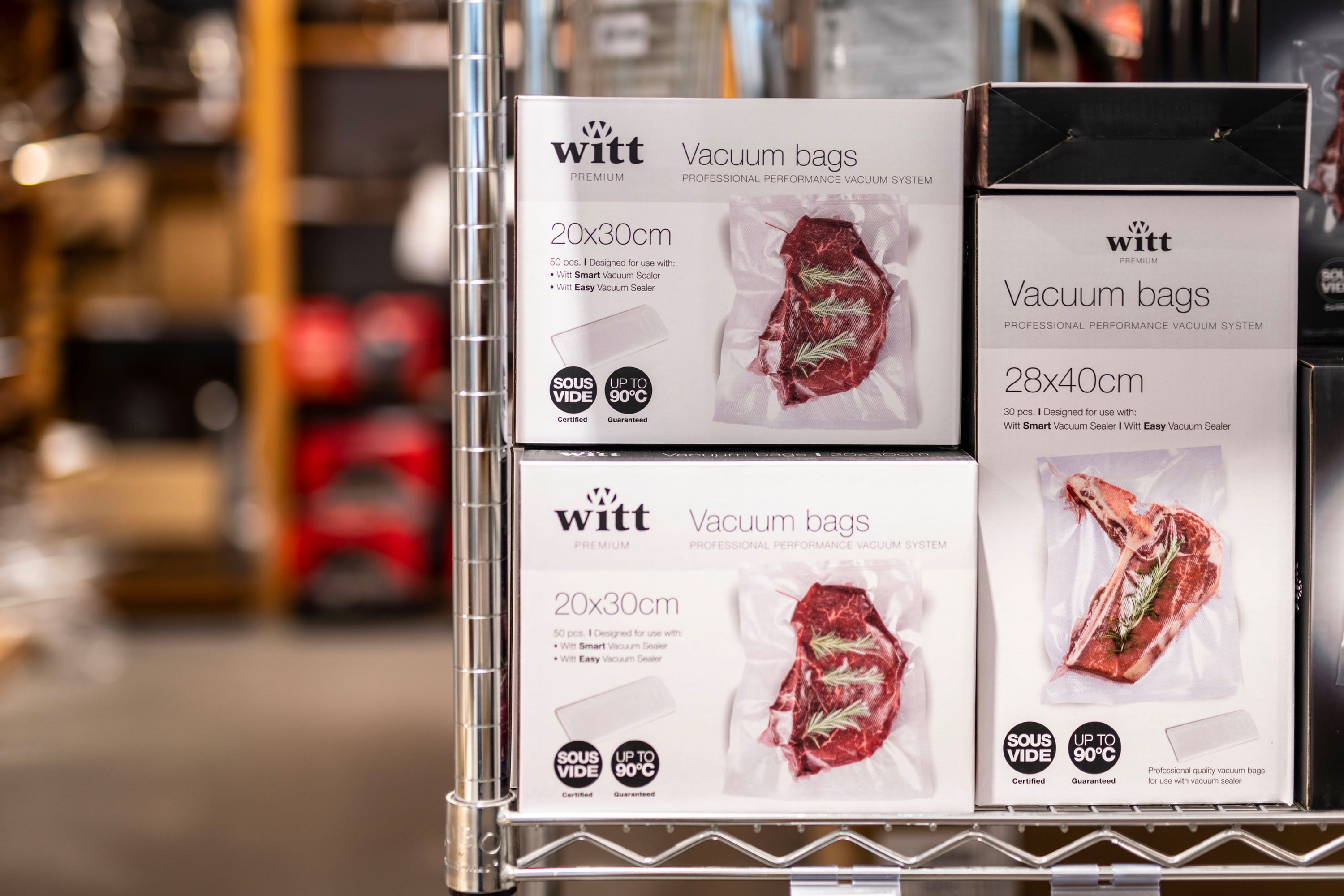 Vakuumpose, riflet, 30/50 stk., Witt