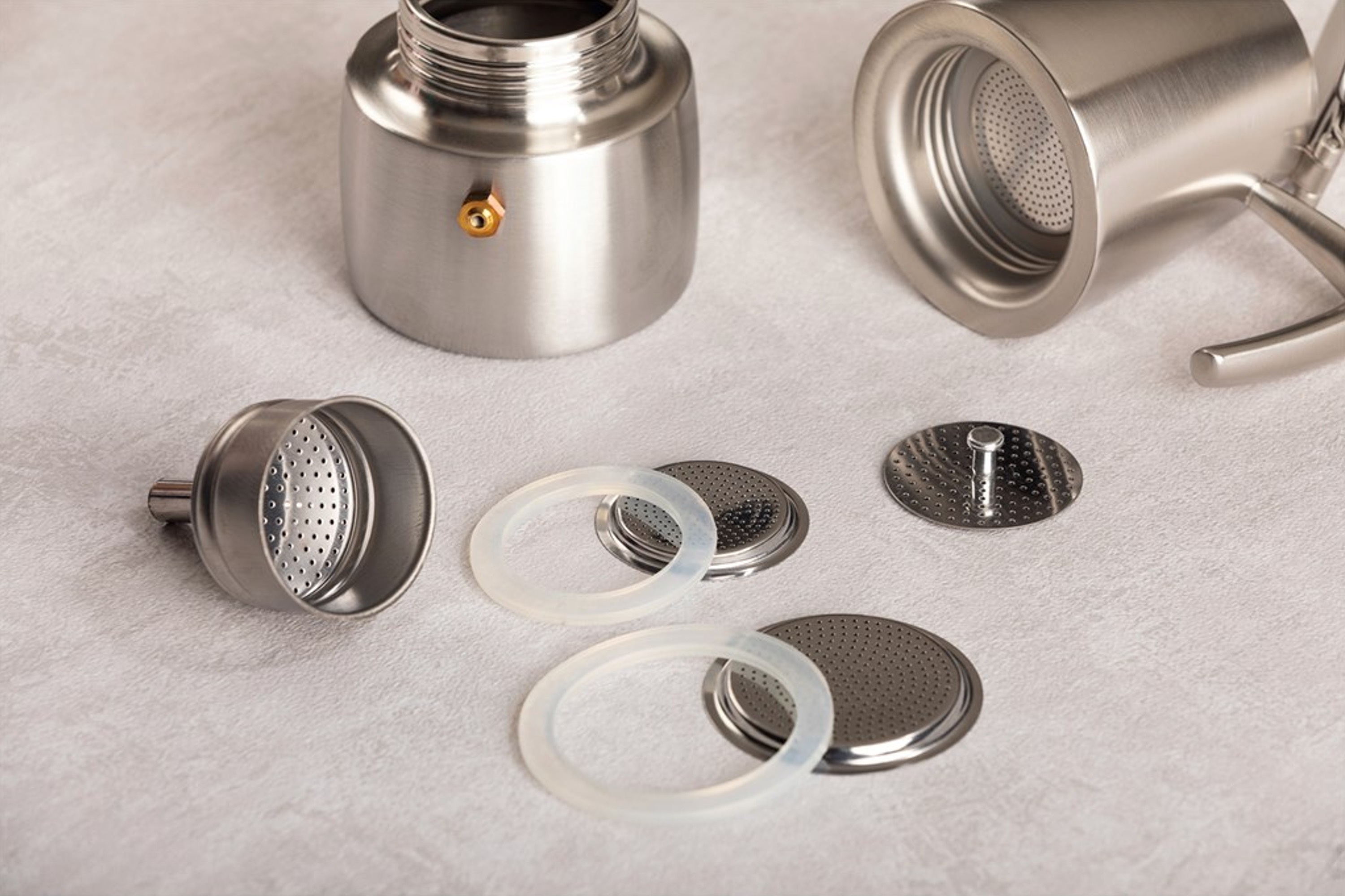 Pakninger og filter til Slancio espressokande