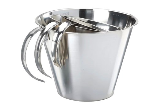 Målebæger, rustfrit stål