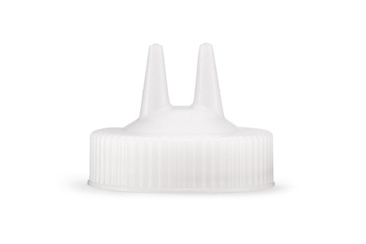 Låg til dressingflaske, stor åbning, 2 spidser