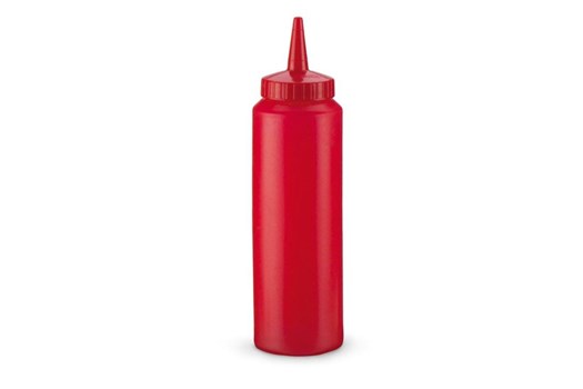 Dressingflaske rød, lille åbning, 240/350 ml