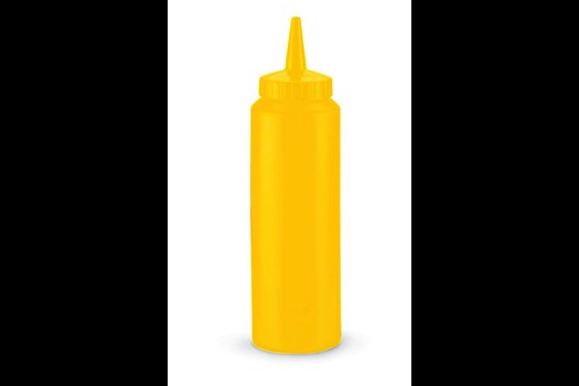 Dressingflaske gul, lille åbning, 240/350 ml