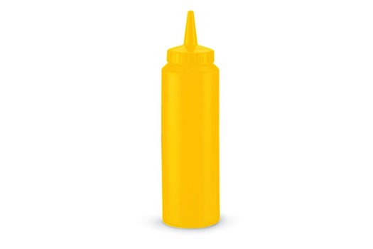 Dressingflaske gul, lille åbning, 240/350 ml