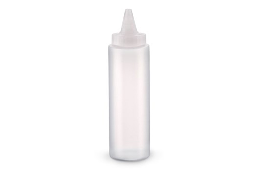 Dressingflaske klar luk-låg lille åbn. 240/350 ml 