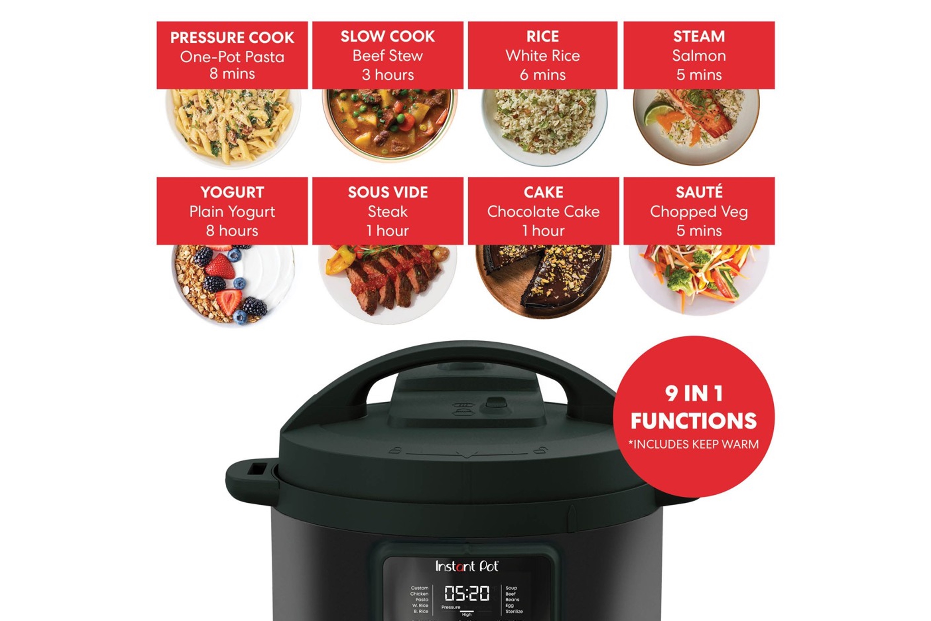 Trykkoger, Duo Plus Multi-Cooker Whisper Quiet