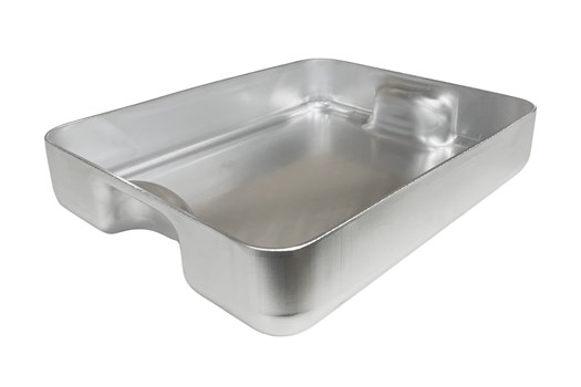 Bradepande m. integrerede håndtag, aluminium, 40x32 cm