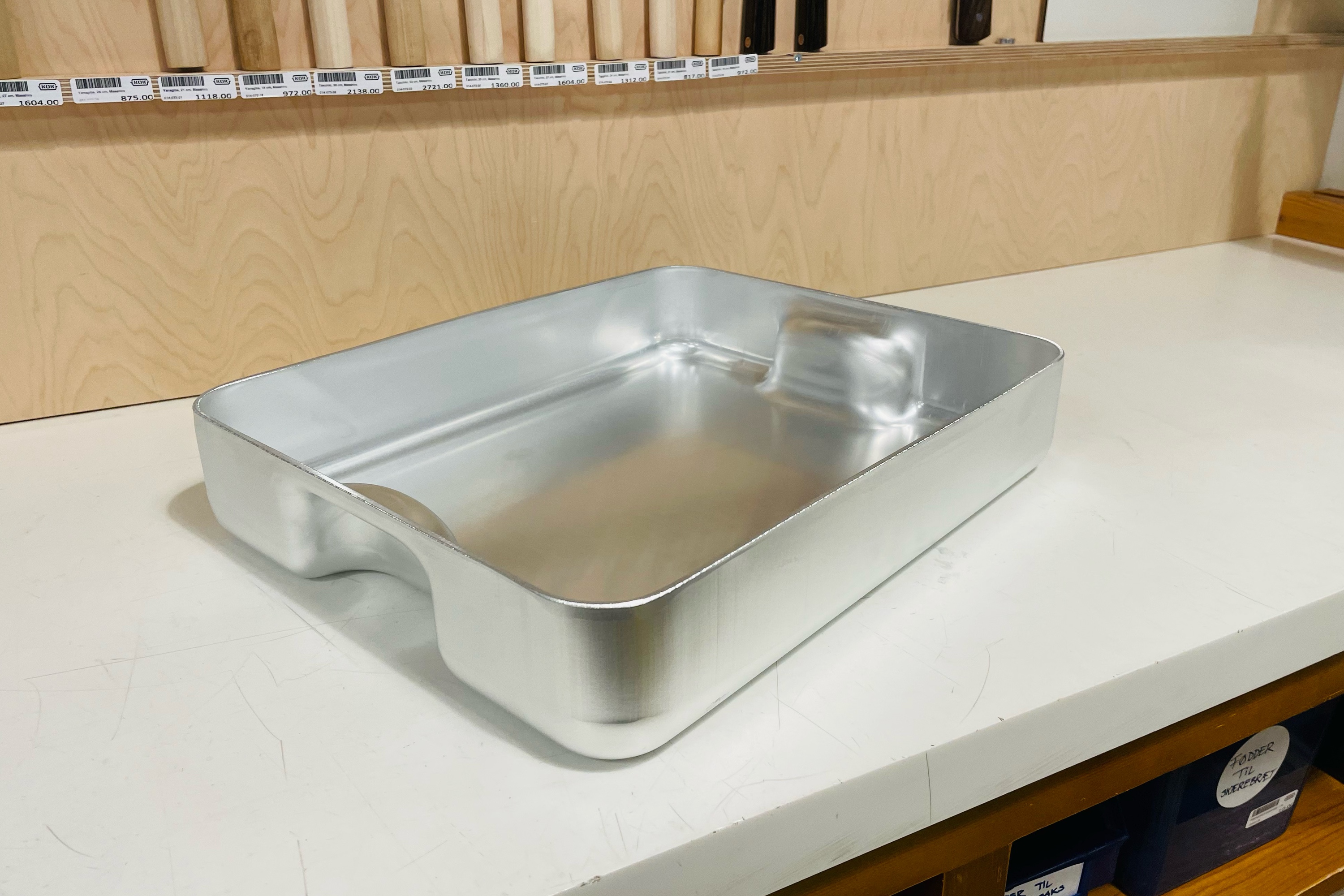 Bradepande, integrerede håndtag, aluminium