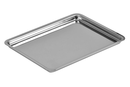 Bakke med skrå kant, rustfrit stål