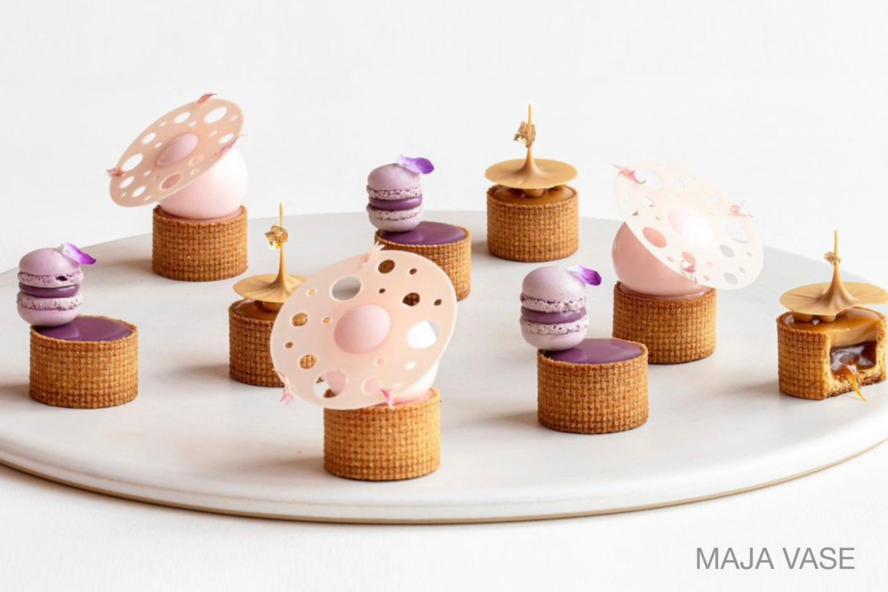 Petit four ring, rund, stål, H 2 cm