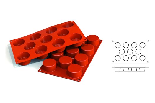 Silikoneform, cylinder, SF204