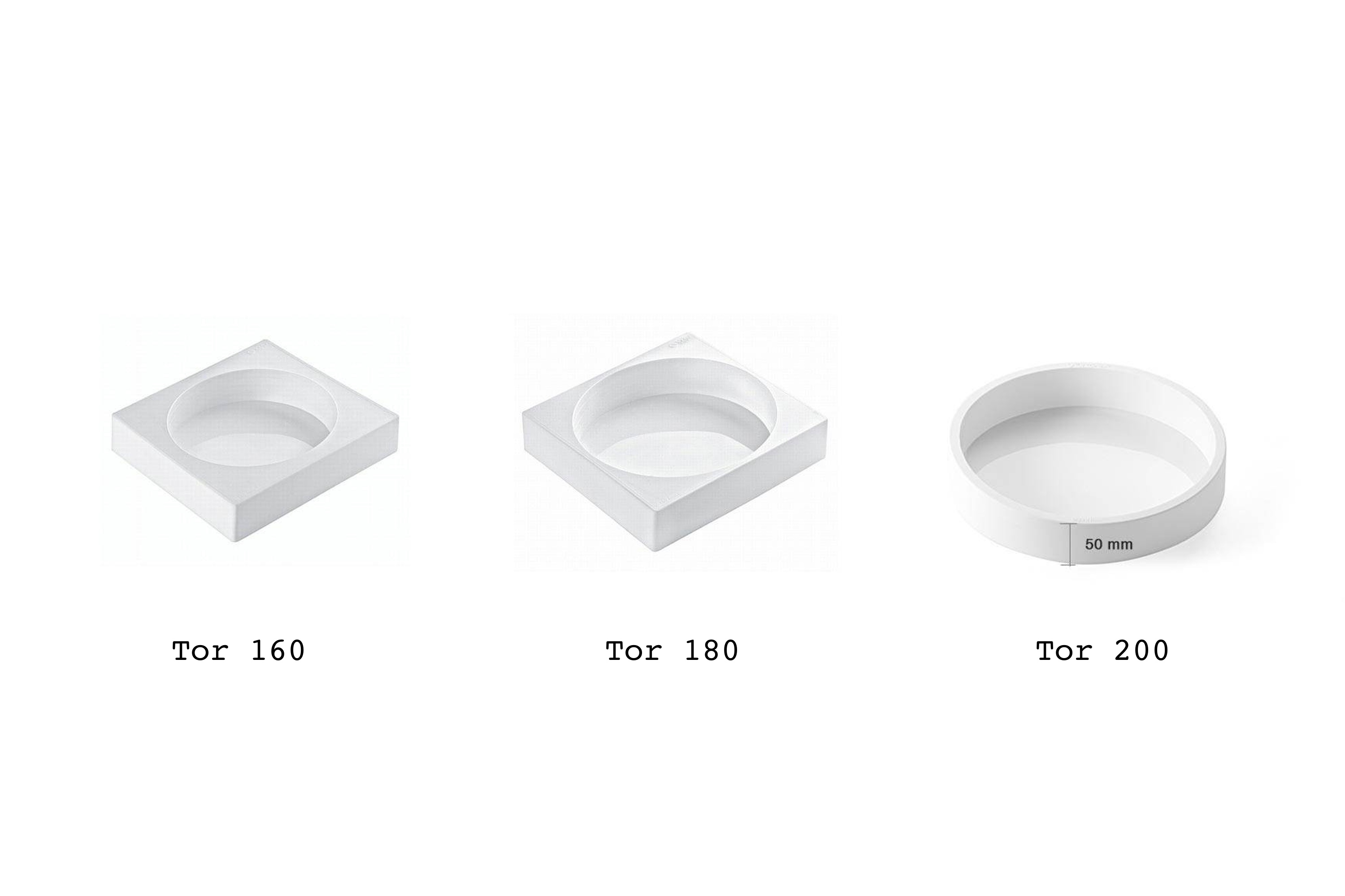 Silikoneform, rund cylinder, Tor