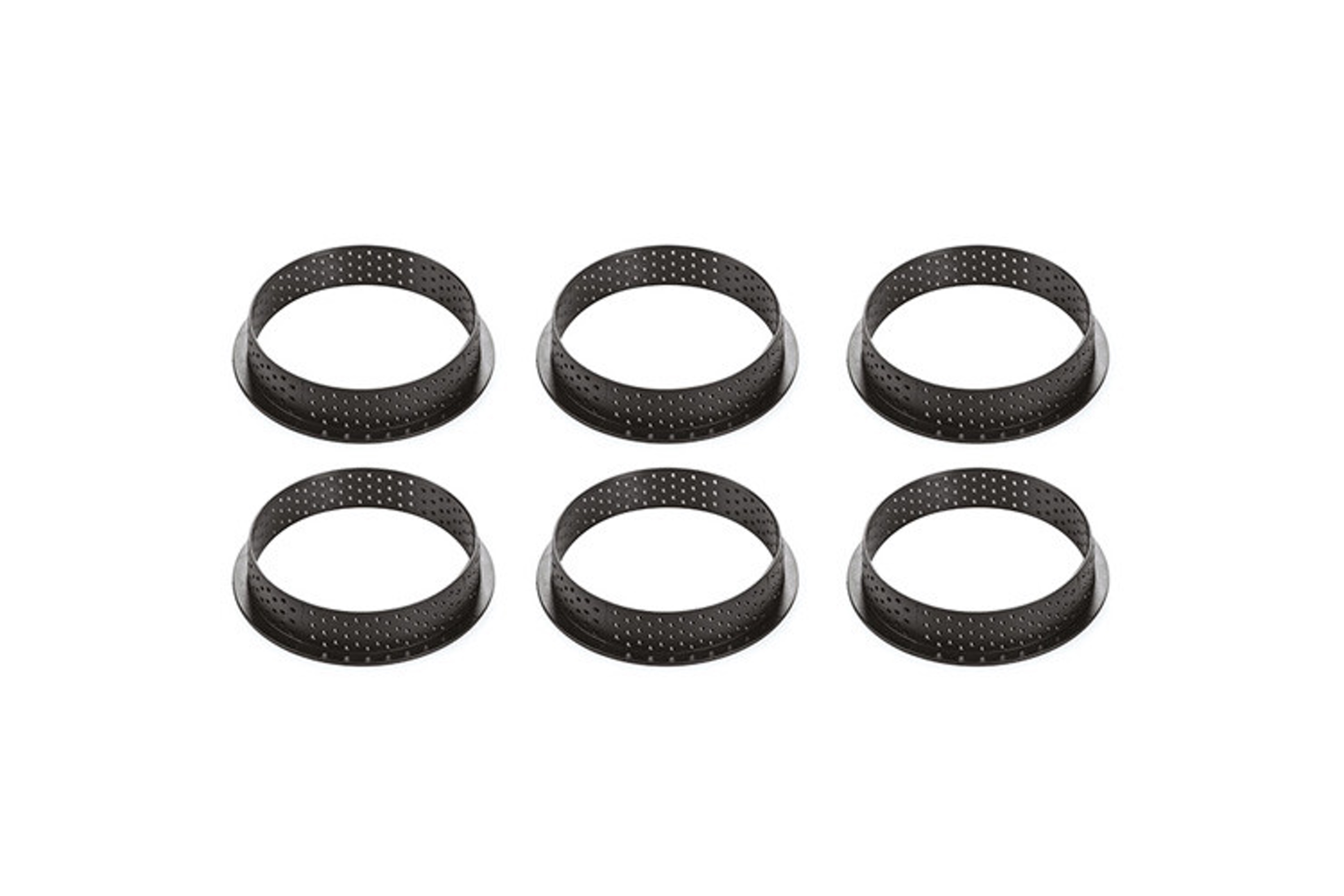 Tærtering, perforeret komposit, 6 stk., H 2 cm