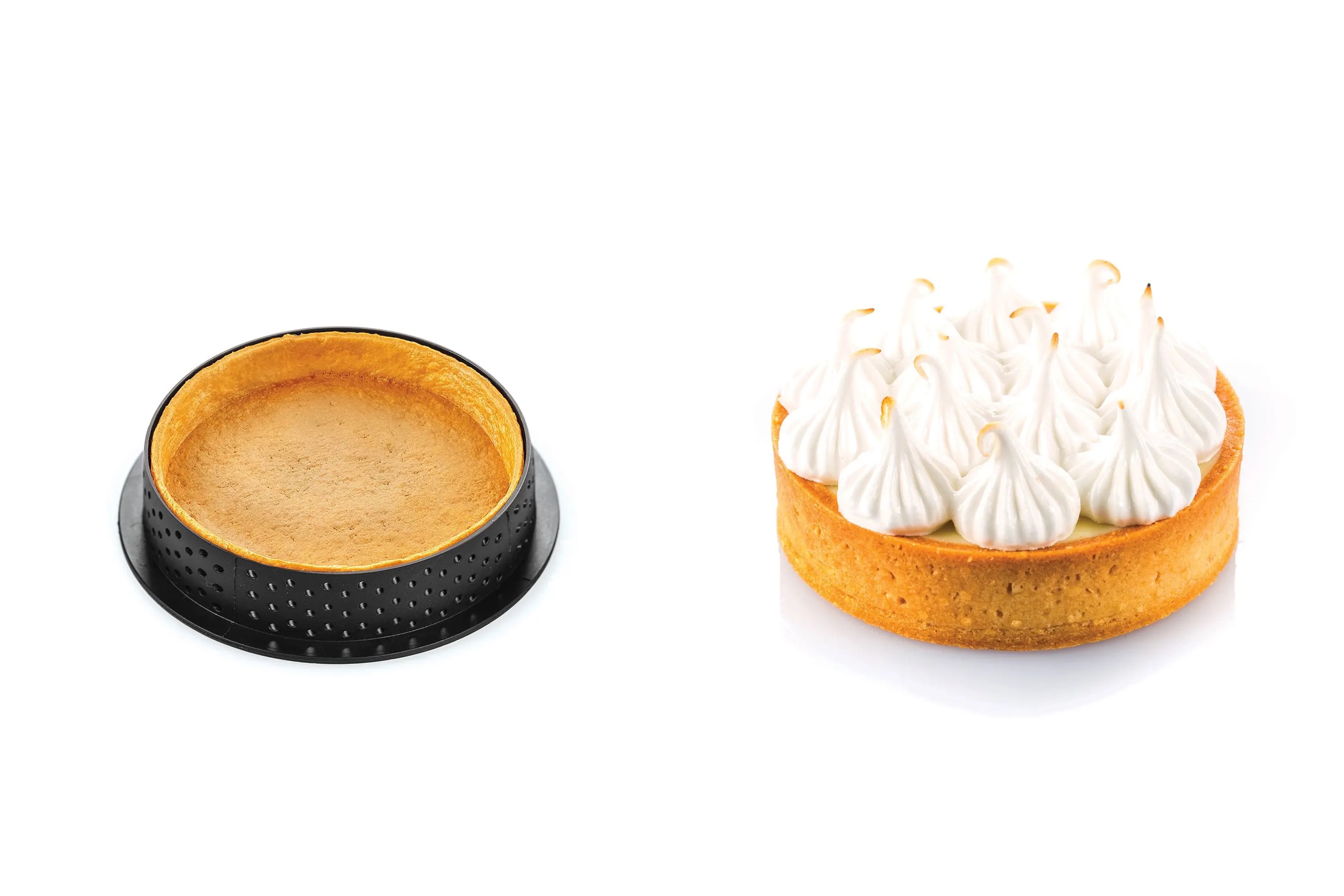 Tærtering, perforeret komposit, 6 stk., H 2 cm