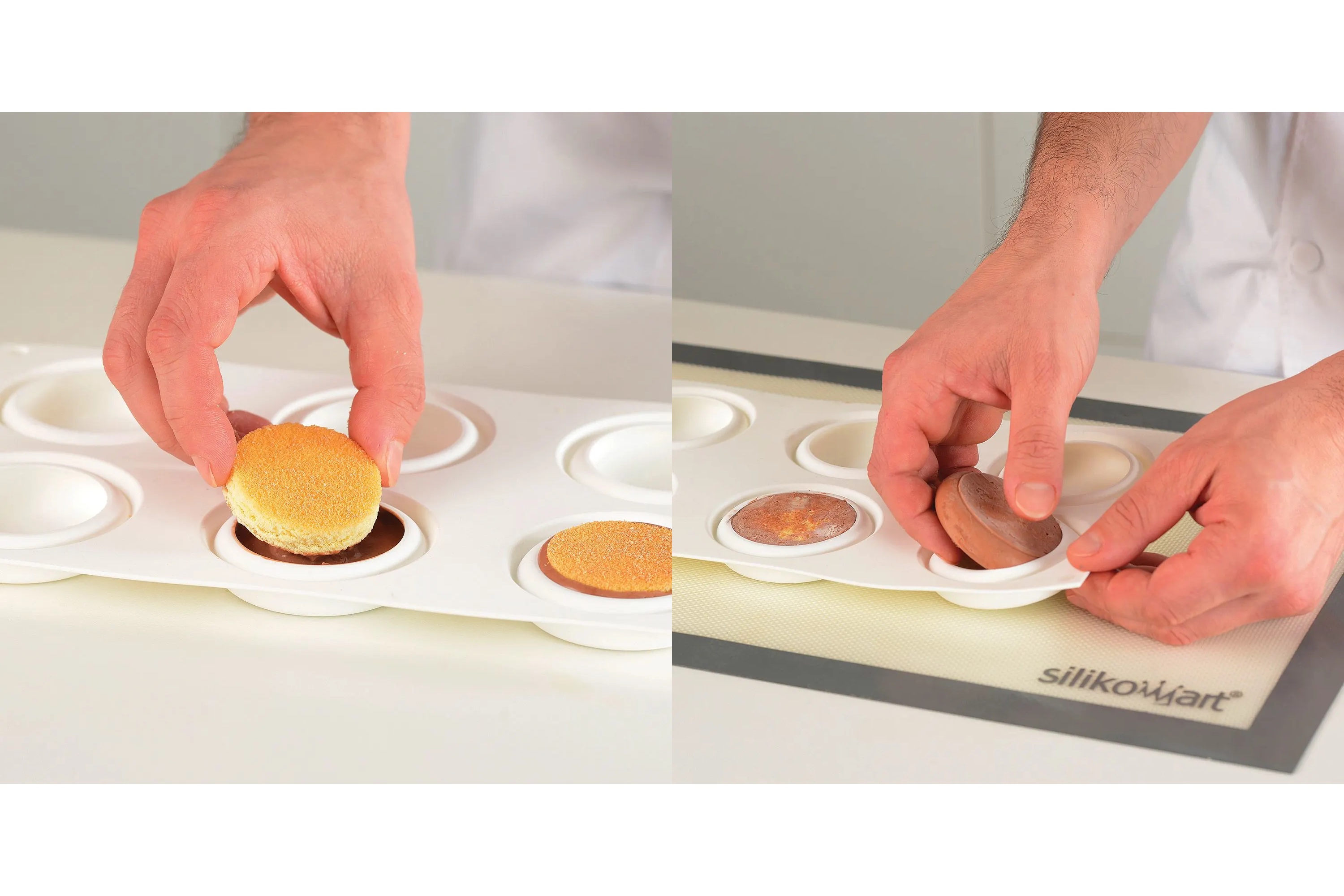 Tærtering, perforeret komposit, 6 stk., inkl. silikoneform, H 2 cm