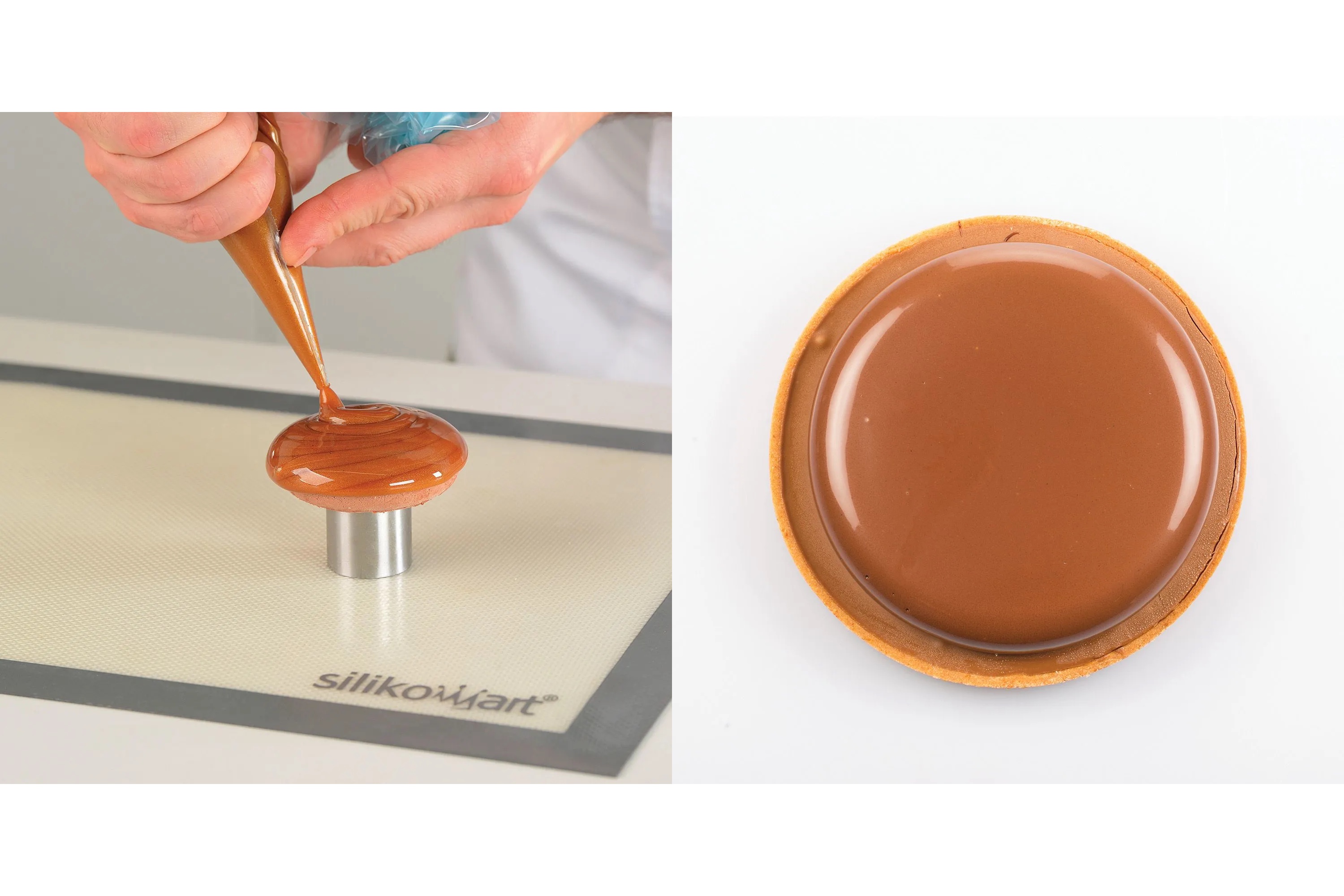 Tærtering, perforeret komposit, 6 stk., inkl. silikoneform, H 2 cm