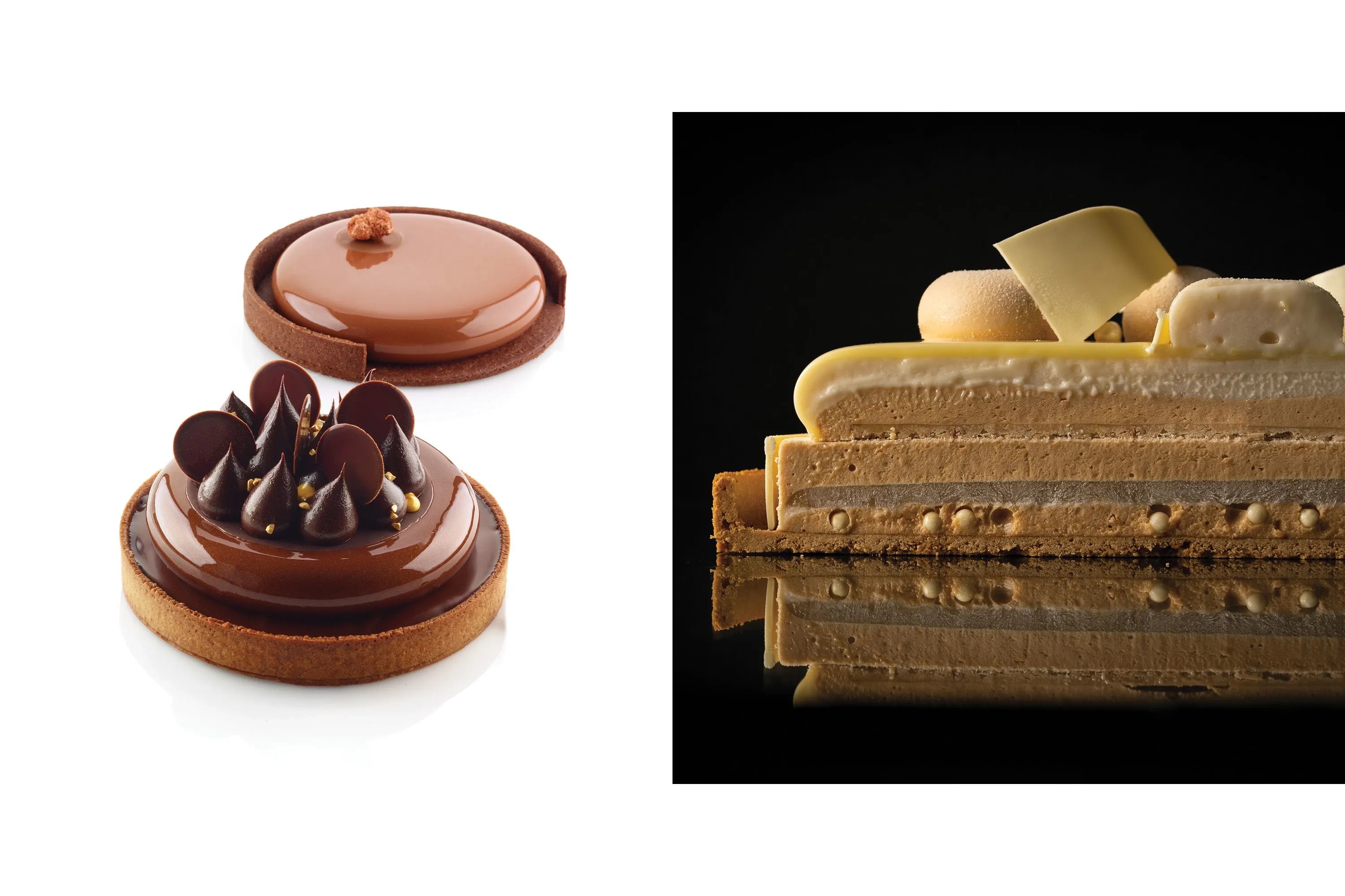 Tærtering, perforeret komposit, 2 stk., inkl. silikoneform, H 2 cm