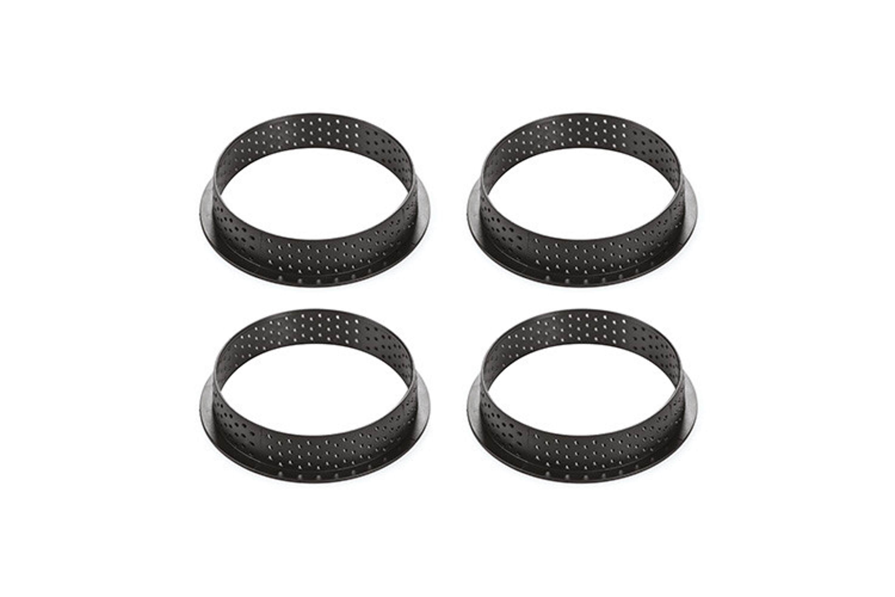 Tærtering, perforeret komposit, 4 stk., H 2 cm