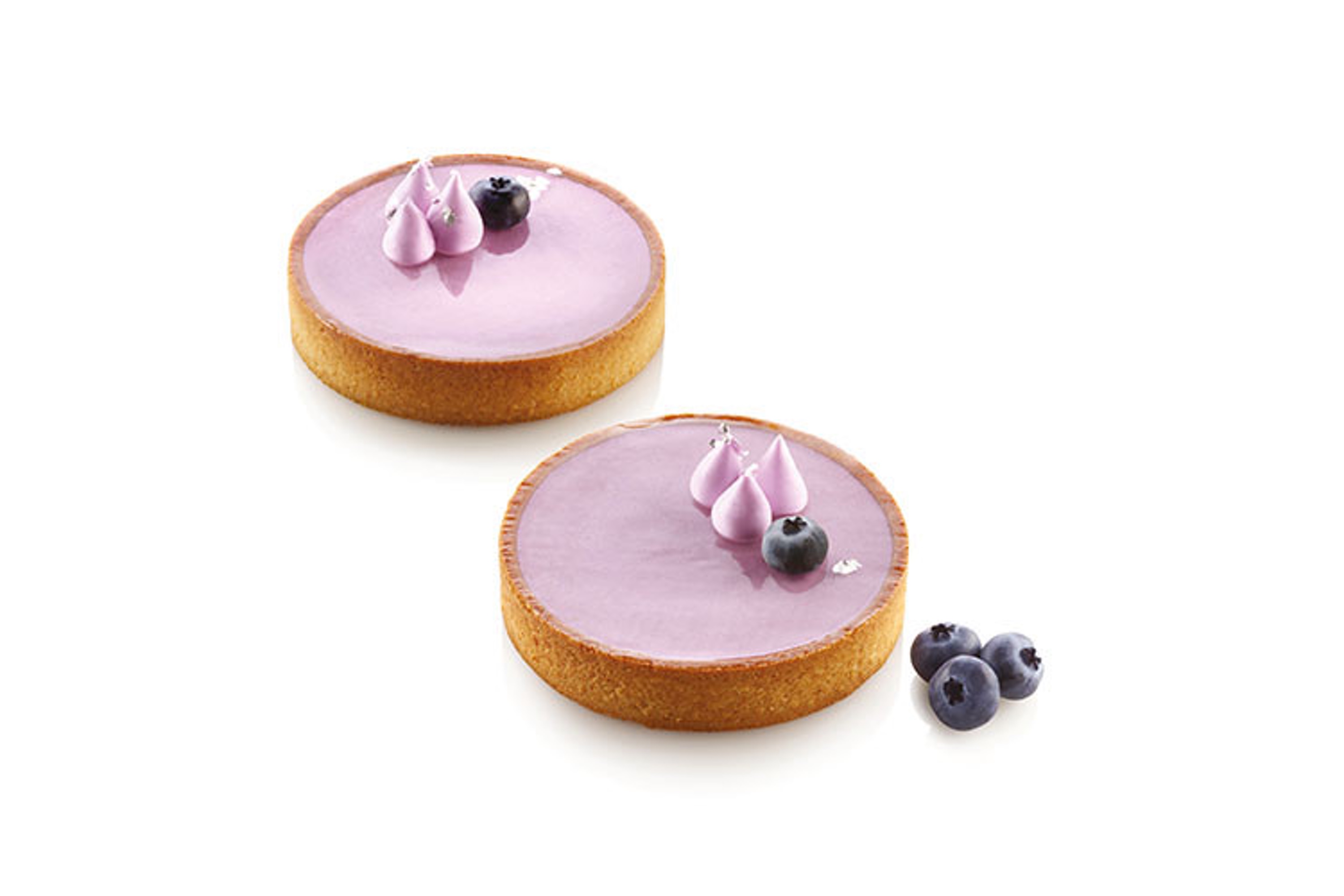 Tærtering, perforeret komposit, 4 stk., H 2 cm