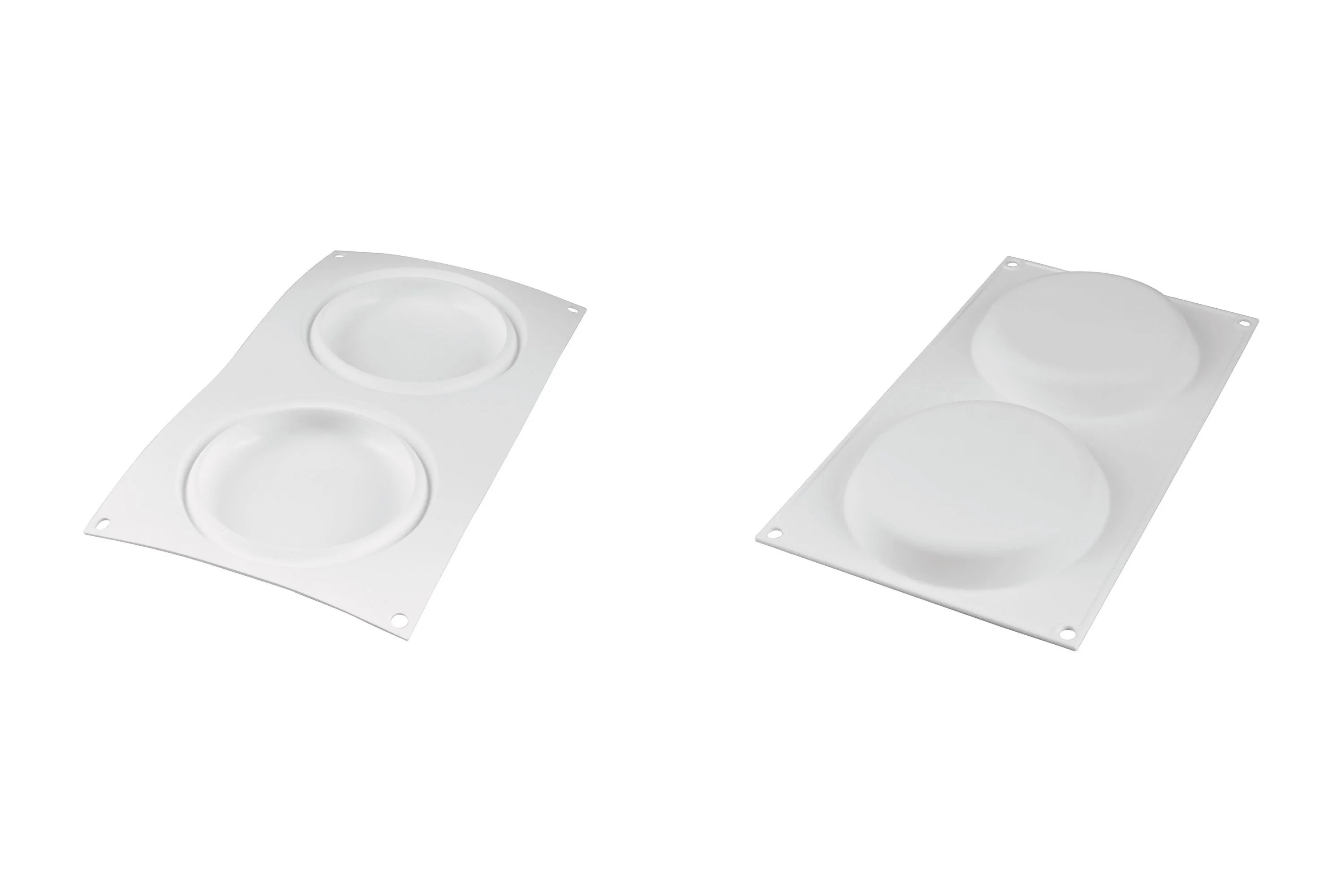 Tærtering, perforeret komposit, 4 stk., inkl. silikoneforme, H 2 cm