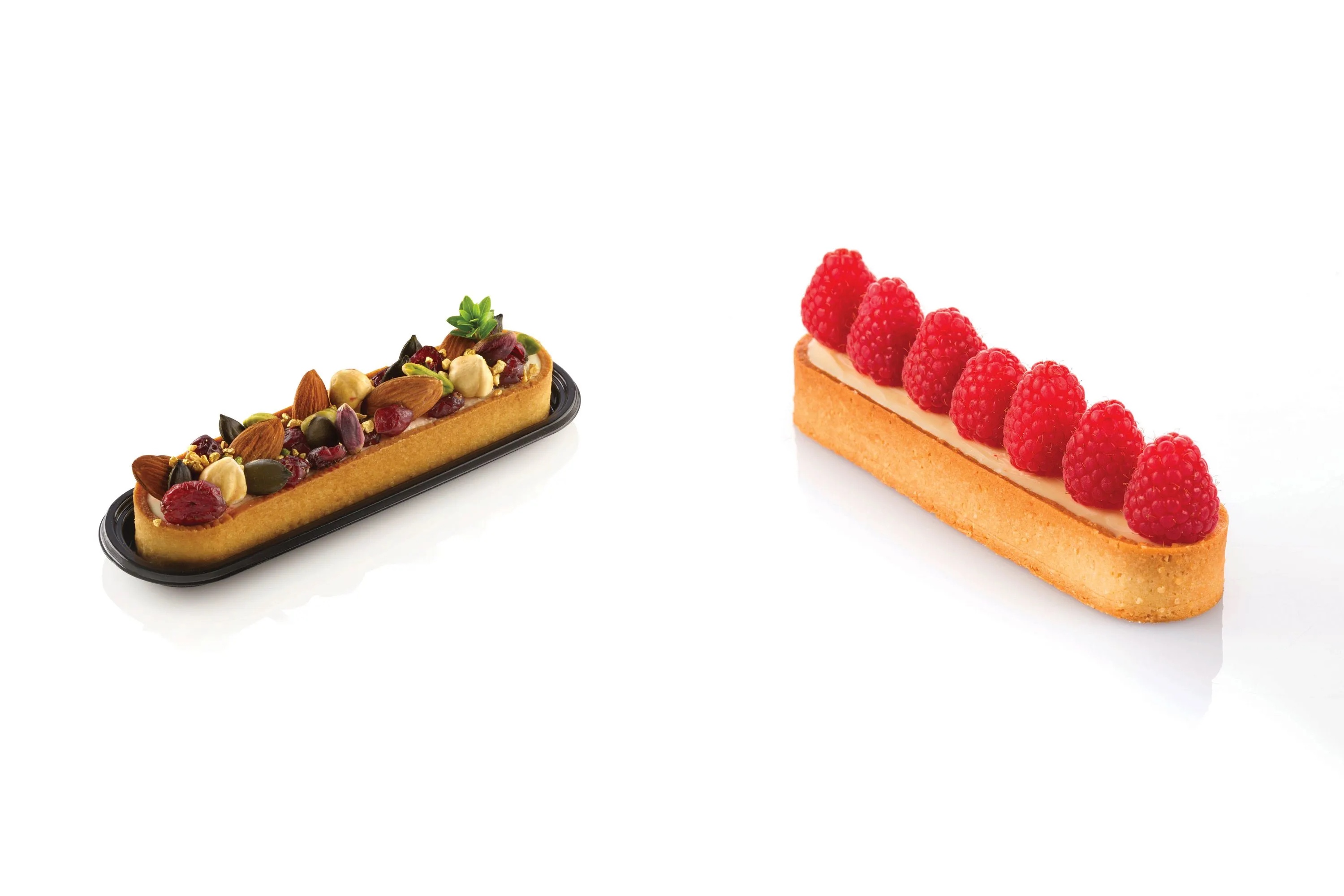 Tærtering, rektangulær, perforeret komposit, 6 stk.