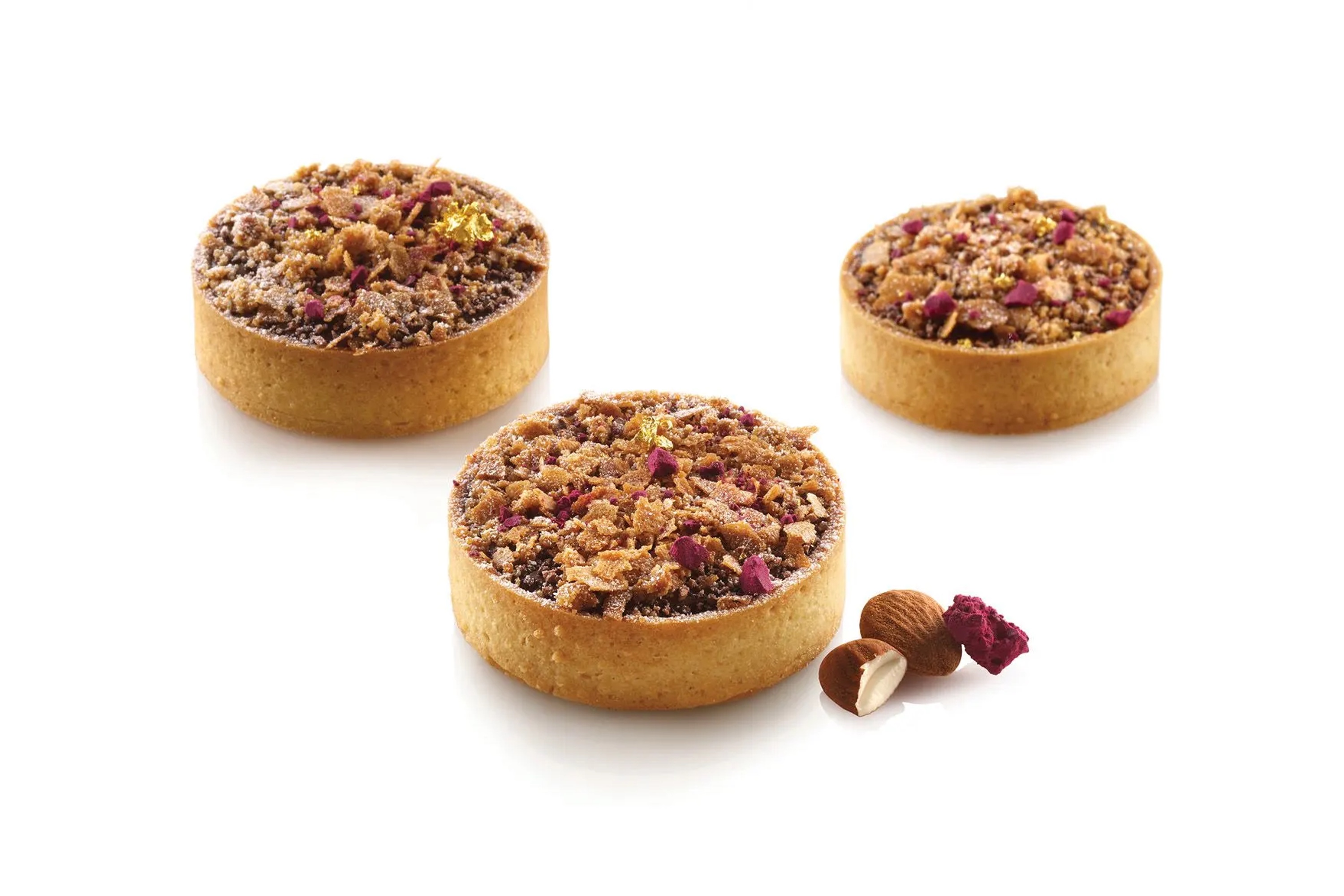 Tærtering, perforeret komposit, 8 stk., H 2 cm