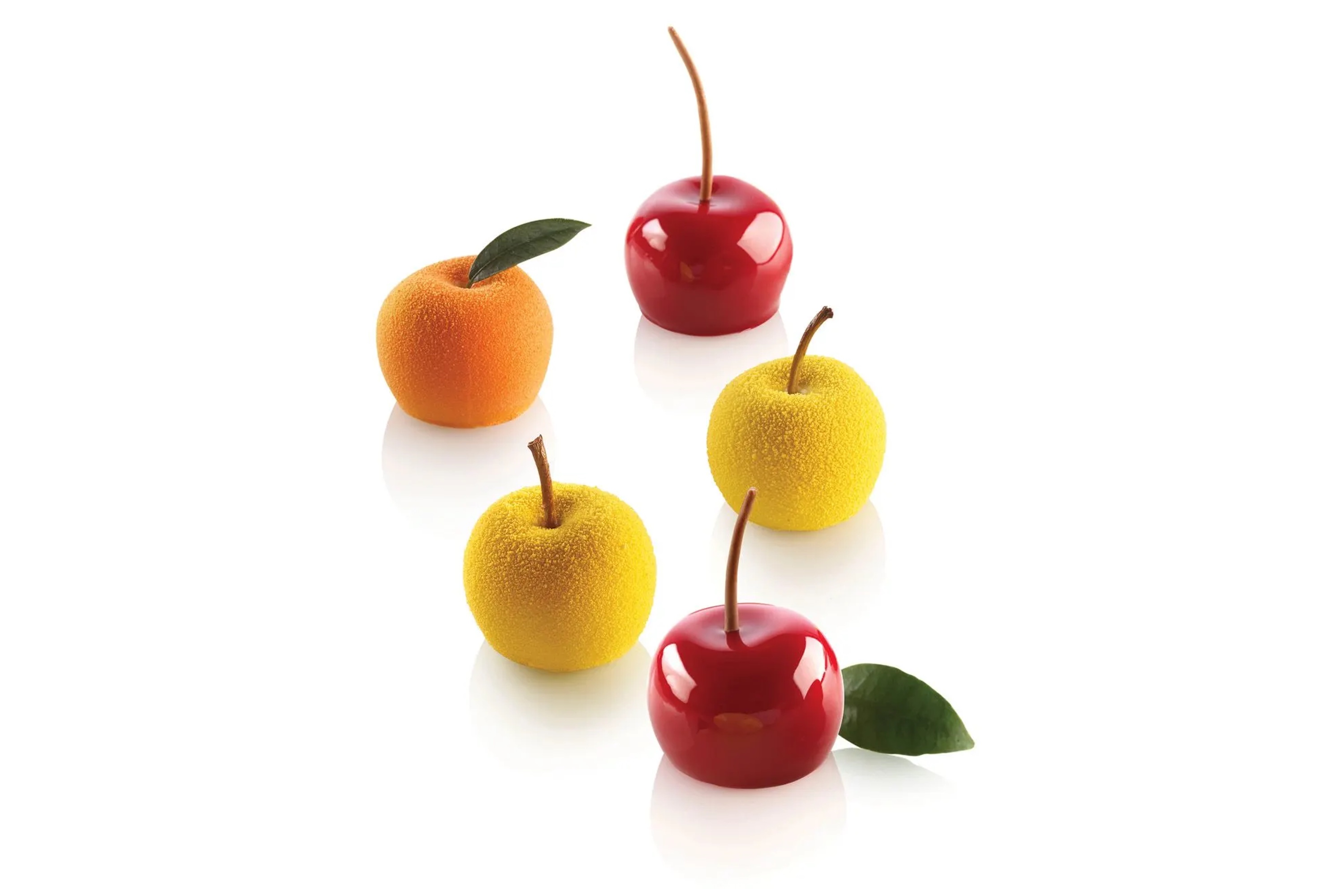 Silikoneform, Mela, Ciliegia & Pesca 30