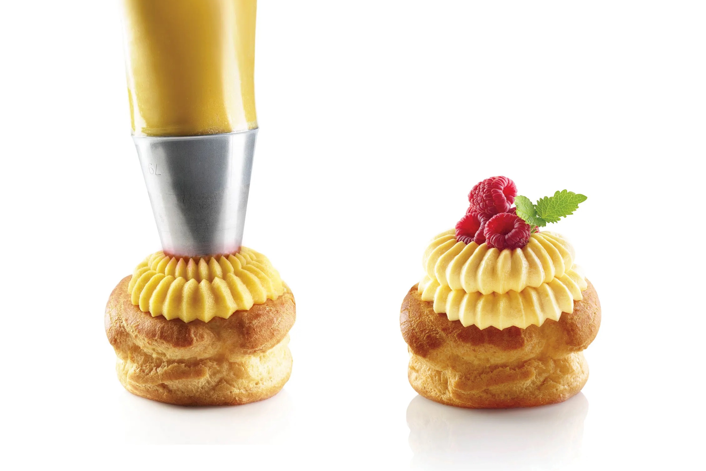 Tylle, dobbelt petit four, Silikomart